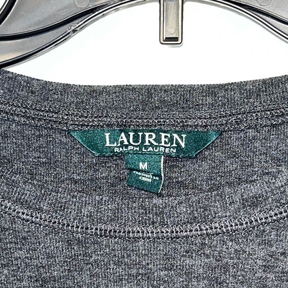 Women's Lauren Ralph Lauren‎ Top Long Sleeve Zip Shoulder Elbow Patch Size M - Picture 2 of 12